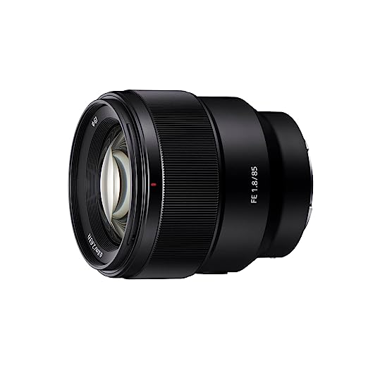 Used Sony SEL85F18 E Mount Full Frame 85 mm F1.8 Prime Lens Black