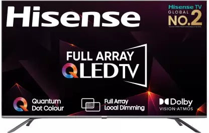 ओपन बॉक्स अप्रयुक्त Hisense U6G सीरीज 139 सेमी 55 इंच QLED अल्ट्रा HD 4K स्मार्ट एंड्रॉइड टीवी