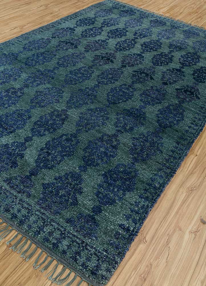 Jaipur Rugs Liberty Others Material Hand Knotted Weaving 5x8 ft Twilight Blue