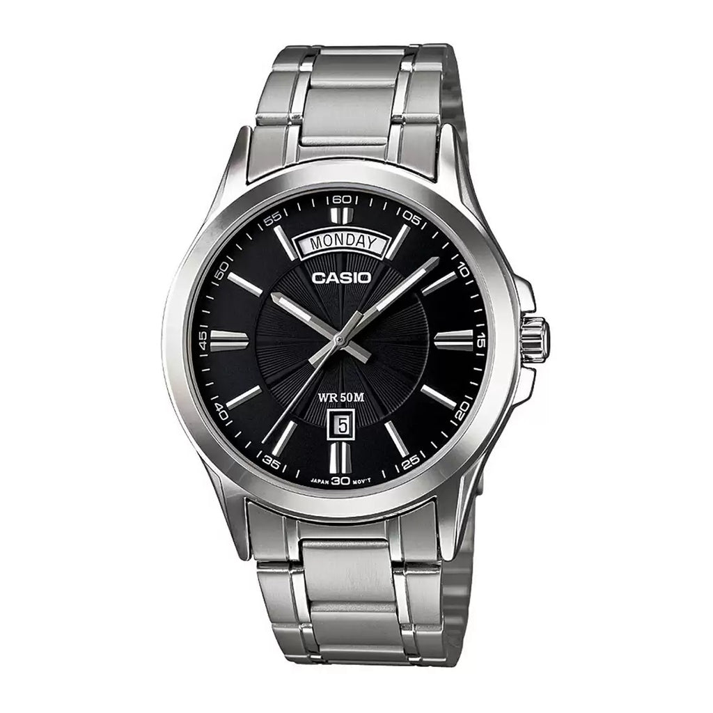 Casio Enticer Men MTP 1381D 1AVDF A840 Silver Analog Men's Watch