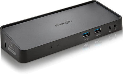 विंडोज़, मैक ओएस, सरफेस प्रो और सरफेस लैपटॉप (K33997WW), ब्लैक के लिए केंसिंग्टन USB 3.0 डुअल डिस्प्ले डॉकिंग स्टेशन