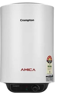 Open Box, Unused Crompton 15 L Storage Water Geyser ASWH2015/ASWH2015 Amica, Black White