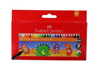 Faber-Castell Wax Crayon Set 75mm Pack of 24 Assorted Pack of 200