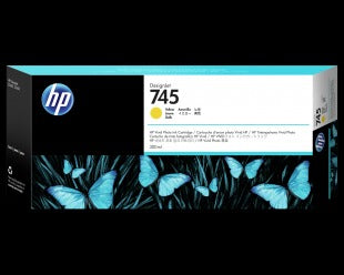 HP 745 300-मिली पीली स्याही कारतूस 