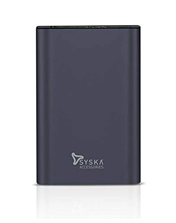 Open Box, Unused Syska 5000mAh P0511J Polymer Power Bank pack of 2