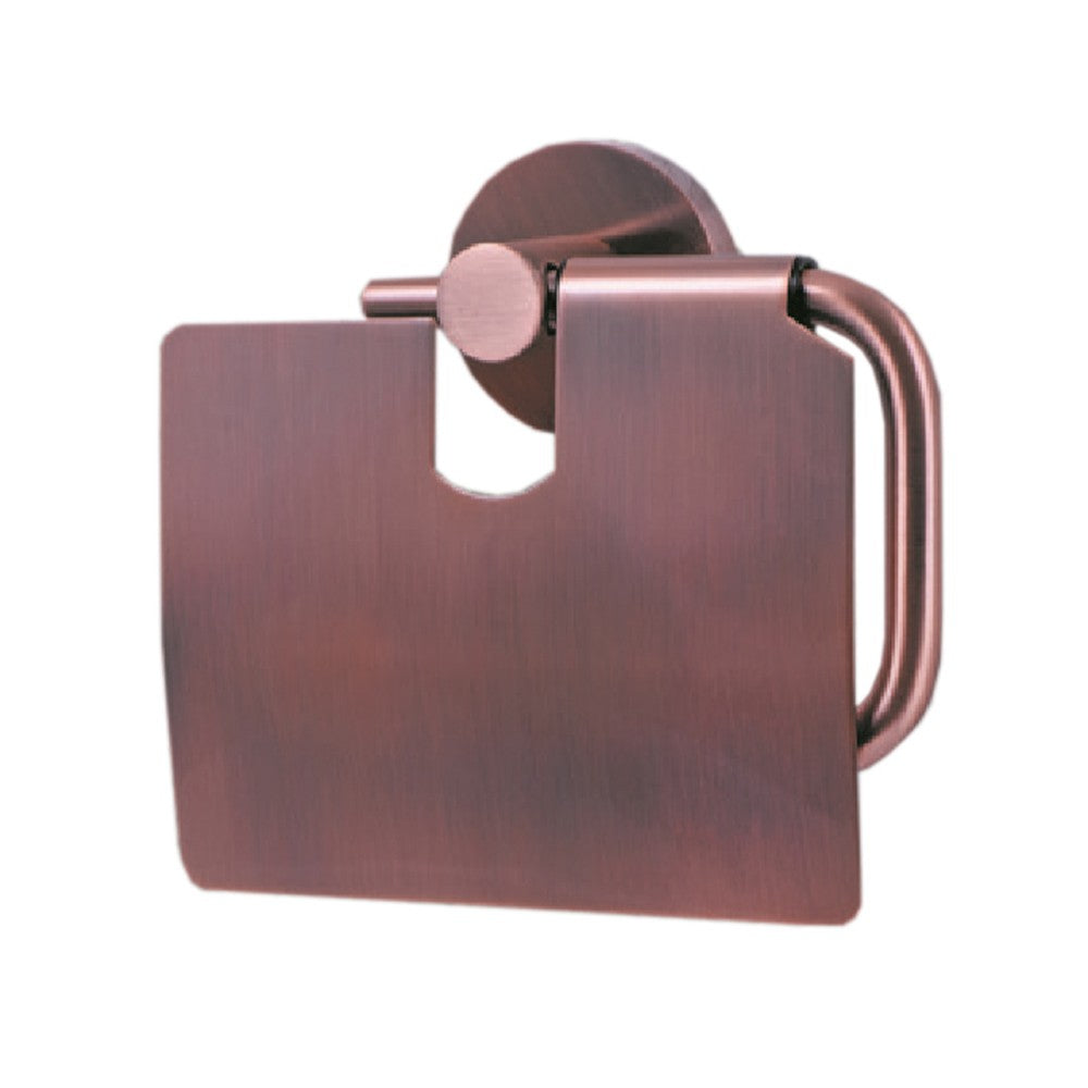 Parryware Toilet Roll Holder with Lid Red Copper T4991A6