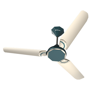 Bajaj Junet AVAB 1200 mm Full Aluminium Body Ceiling Fan With Anti-Bacterial Coating (Astronaut Blue and Champagne Fizz)