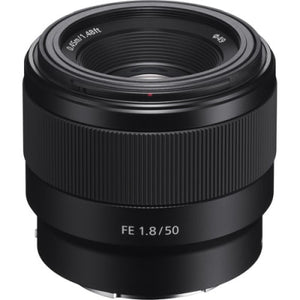 Sony SEL50F18F E माउंट फुल फ्रेम 50 मिमी F1.8 प्राइम लेंस ब्लैक