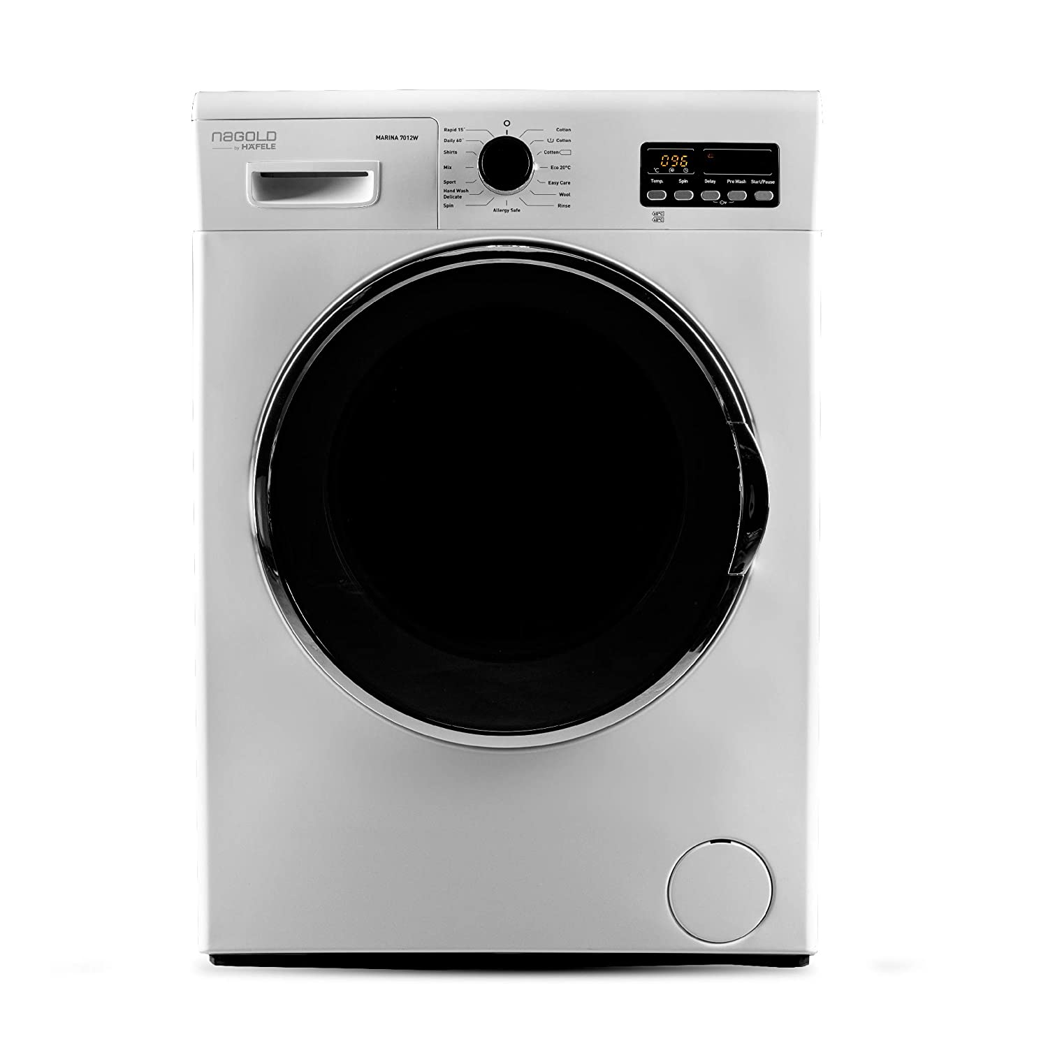 हाफेल मरीना 7012 डब्ल्यू पूर्णतः स्वचालित फ्रंट लोडिंग वाशिंग मशीन