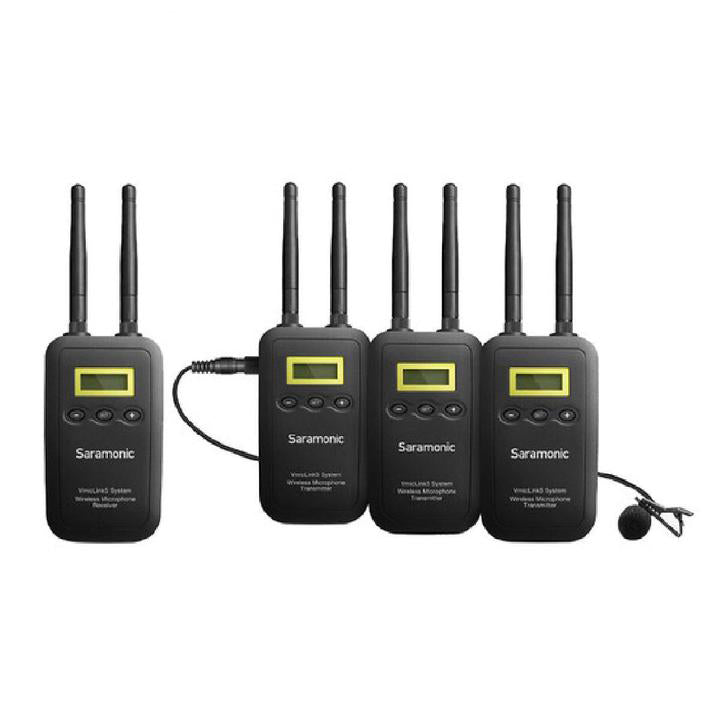 Saramonic Vmiclink5 Rx+tx+tx+tx Camera Mount Digital Wireless Microphone System