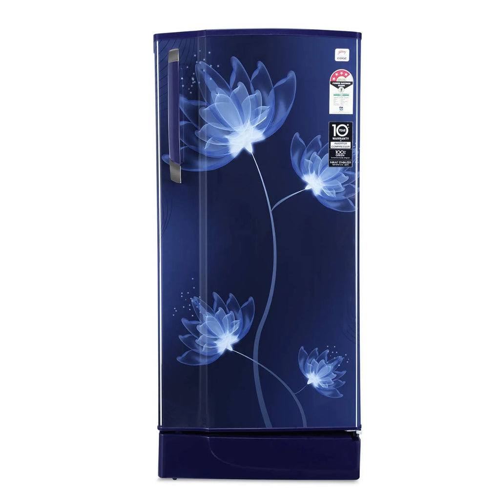 Godrej 200 L 4 Star Inverter Direct Cool Single Door Refrigerator RD EDGE 215D 43 TAI GL BL