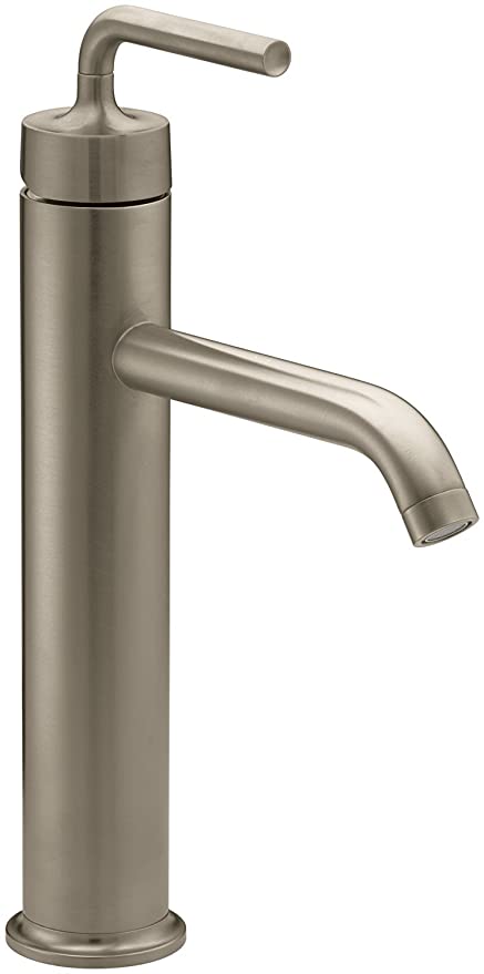 Kohler K-14404-4A-BV Purist Tall Single Control Lavatory Faucet