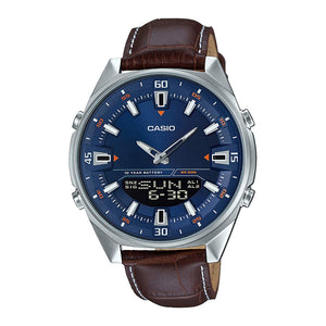 Casio Enticer Men Analog Digital Blue Dial Watch AMW 830L 2AVDF AD230
