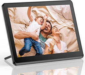 WiFi Digital Photo Frame 8 Inch Touch Screen, Smart HD Display, 8GB Storage, Picture Frame Share Photos Black