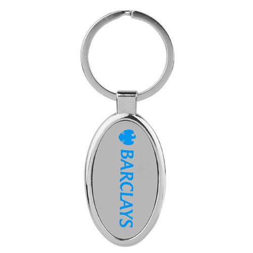 Detec™ Braclays Keychain Oval Metal Pack of 10