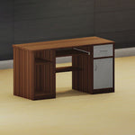 Load and play video in Gallery viewer, Detec™ Computer Table - Exotic Teak Finish
