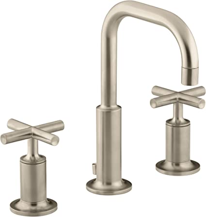 Kohler K-14406-3-BV Purist Widespread Lavatory Faucet