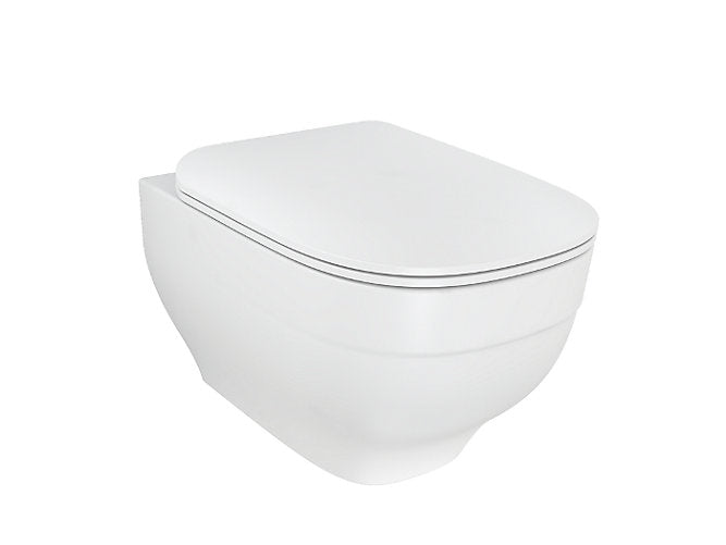 Kohler Wall Hung Toilet With Quiet Close Slim Seat Cover in White K-20217IN-S-0