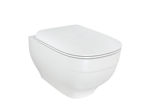 Kohler Trace Wall hung toilet with Quiet-Close slim seat cover in white