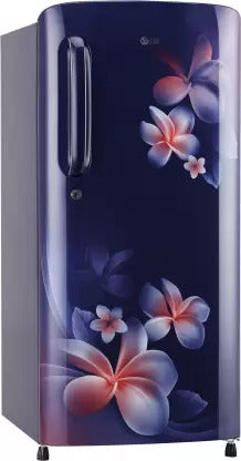LG 190 L Direct Cool Single Door 3 Star Refrigerator Blue Plumeria GL-B201ABPX