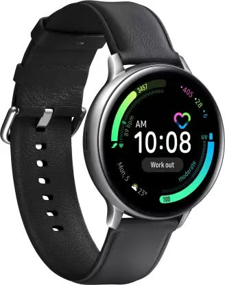 Open Box Unused Samsung Galaxy Watch Active 2 Steel Smartwatch