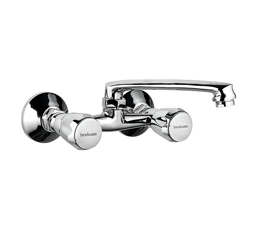 Hindware Classik Sink Mixer With Swivel Casted Spout (Wall Mounted) F200023