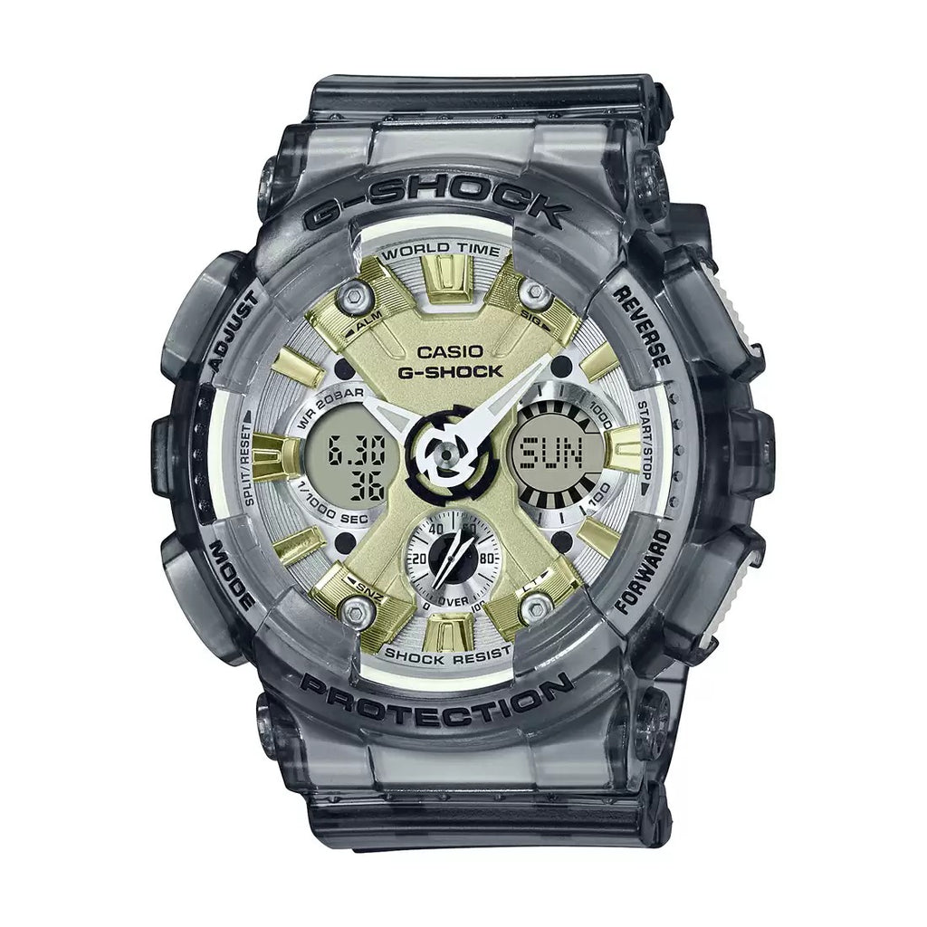 Casio G-Shock Analog-Digital Grey Dial Women Watch G1226 GMA-S120GS-8ADR