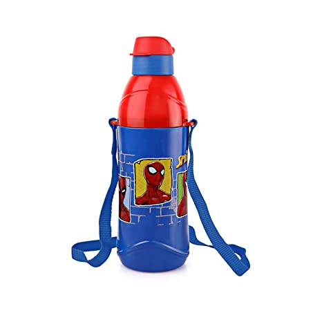 Cello Puro Kid Zee Stainless Steel Inner Water Bottle for Kids Blue 600 Milliliters