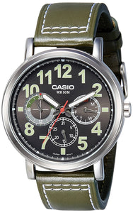 Casio Enticer Men Analog Green Dial Men's Watch MTP E309L 3AVDF A1171