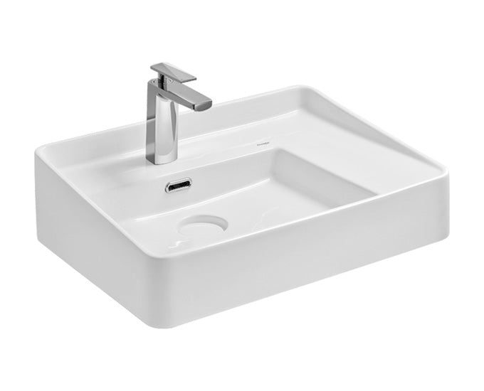 Cera Sterling Table Top Wash Basin With Pop Up Drainer A2020106
