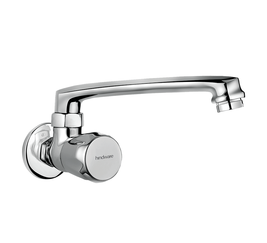 Hindware Classik Ft Sink Cock With Swivel Casted Spout (Wall Mounted) F200024