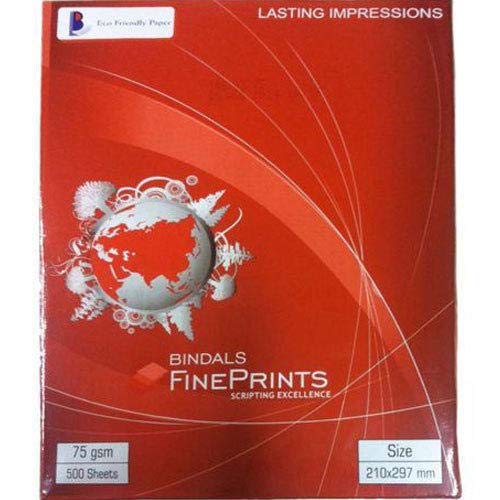 Bindal Fine Prints Copier Paper A4 Size 75GSM Pack of 2