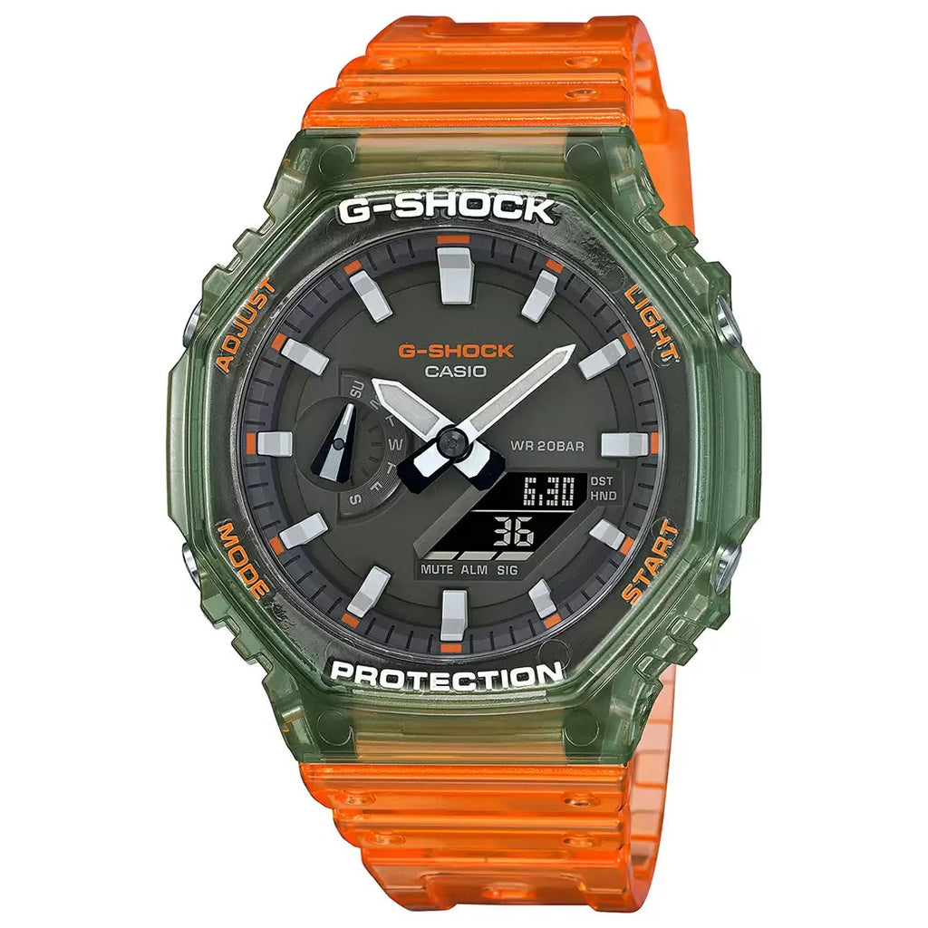 Casio G Shock GA 2100HC 4ADR G1117 Orange Hidden Coast Series Men's Watch