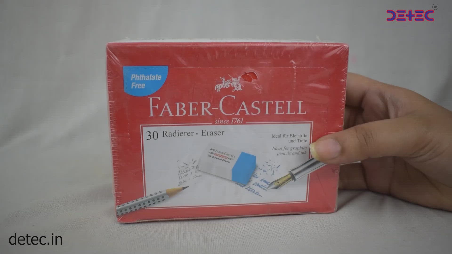 फैबर कैस्टेल इंक और पेंसिल इरेज़र 30 पिक 10 का पैक