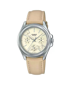 Casio Enticer Ladies LTP 2088L 9AVDF A1576 Beige Multi Dial Women's Watch