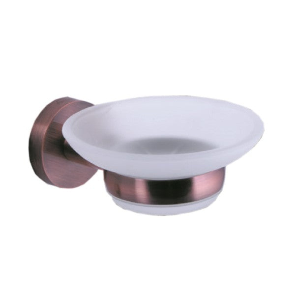 Parryware Soap Holder with glass Red Copper T4995A6