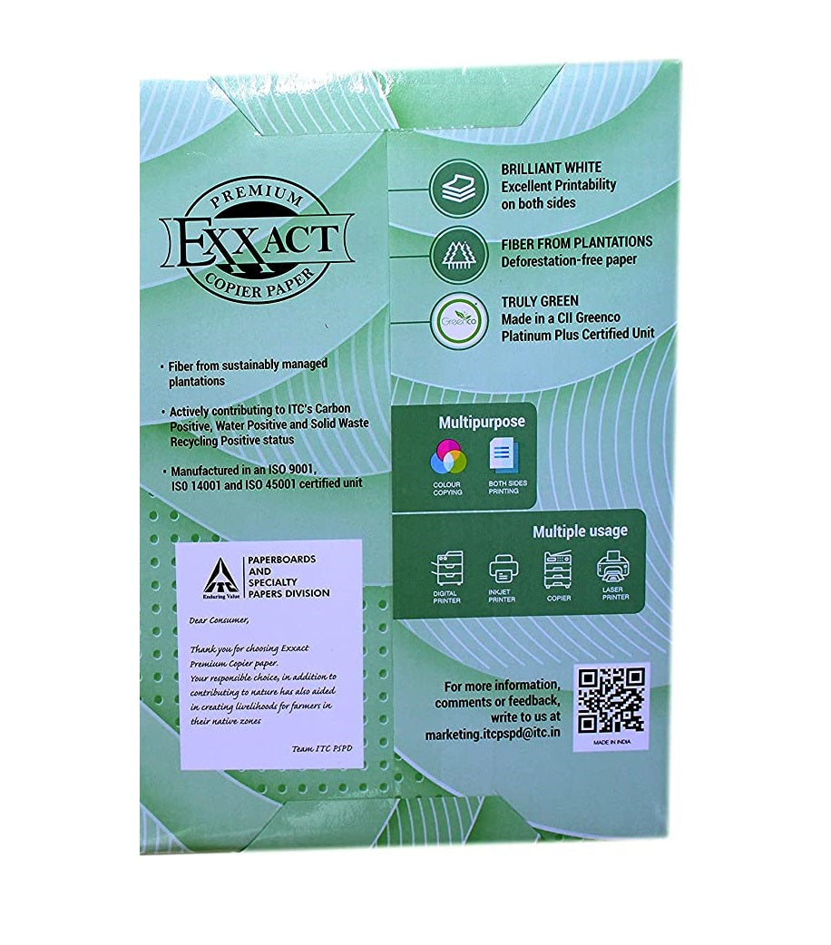 ITC Exxact Copier Paper A4 Size 70GSM Pack of 2