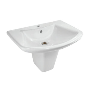 Jaquar Wall Hung Basin with Half Pedestal LYS-WHT-38801