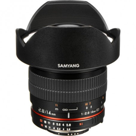 Nikon F Sy14mae N के लिए सैमयांग 14 मिमी एफ 2.8 एड इफ यूएमसी लेंस के रूप में