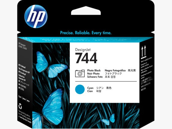 HP 744 Photo black and Cyan Printhead