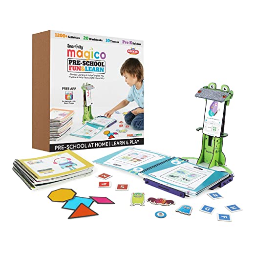 Smartivity Magico Fun&Learn Kit. 2.5 - 5 yrs Jr KG Sr KG Nursery Playgroup NCERT Syllabus. 20 Workbooks 1200+ Activities (Physical + Digital) - Multicolor Pack of 3