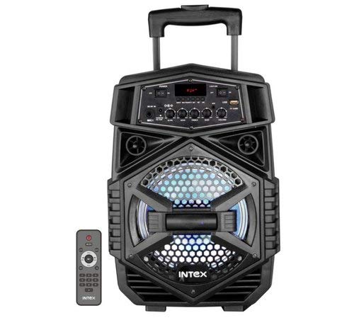 Intex T-200 Trolley Speaker Portable Wireless Bluetooth DJ Party Speaker with LED Lights Rechargeable