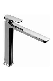 Queo Single Lever Tall Basin Mixer (Chrome Black)