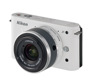 Nikon 1 J1 Digital Camera System with 10-30mm Lens (White)