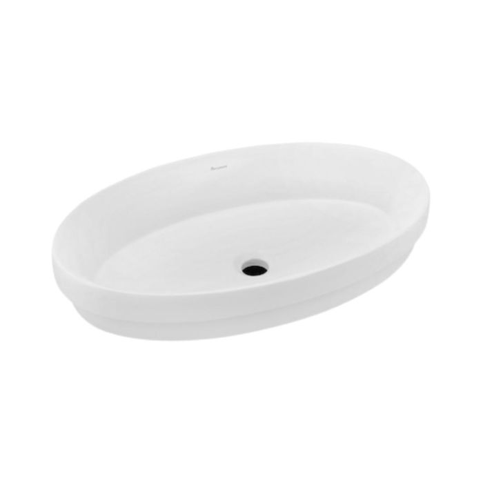 Parryware Table Top Oval Shaped White Basin Area Ovalo C0457