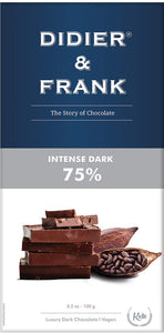 डिडिएर और फ्रैंक 75% डार्क चॉकलेट 100 ग्राम