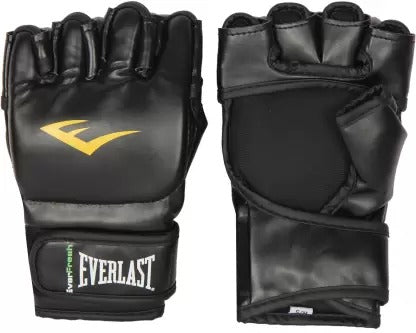 Open Box Unused Everlast Grappling Boxing Gloves Black