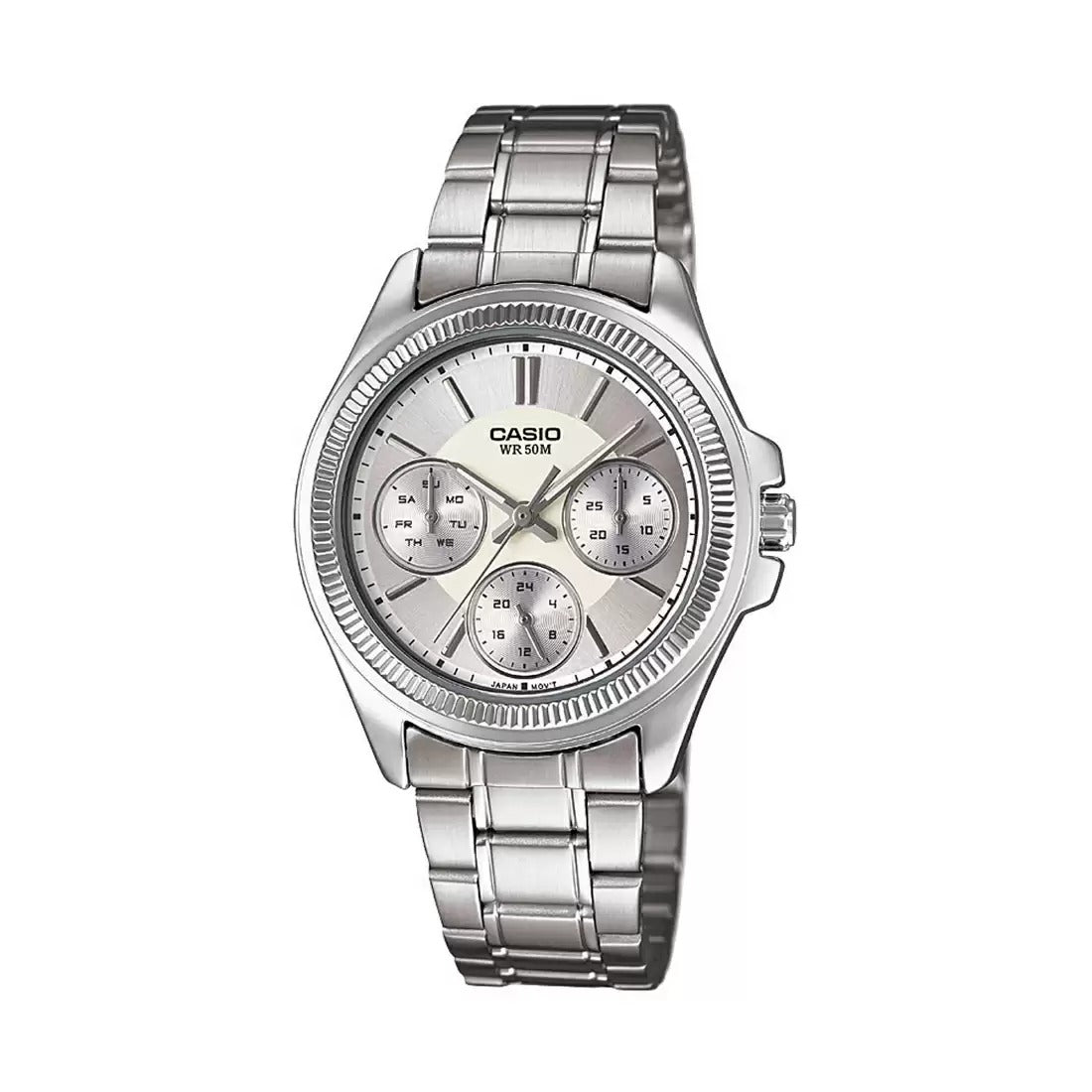 Casio Enticer Ladies LTP 2088D 7AVDF A934 Silver Multi Dial Women's Watch