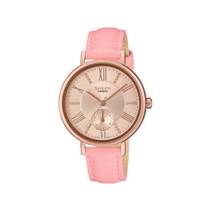 Casio Sheen SHE 3066PGL 4AUDF SX239 Pink Gold IP Women's Watch