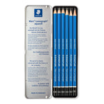 Load image into Gallery viewer, Detec™ STAEDTLER Mars Lumograph Pencils in 6 assorted degree - Metal box
